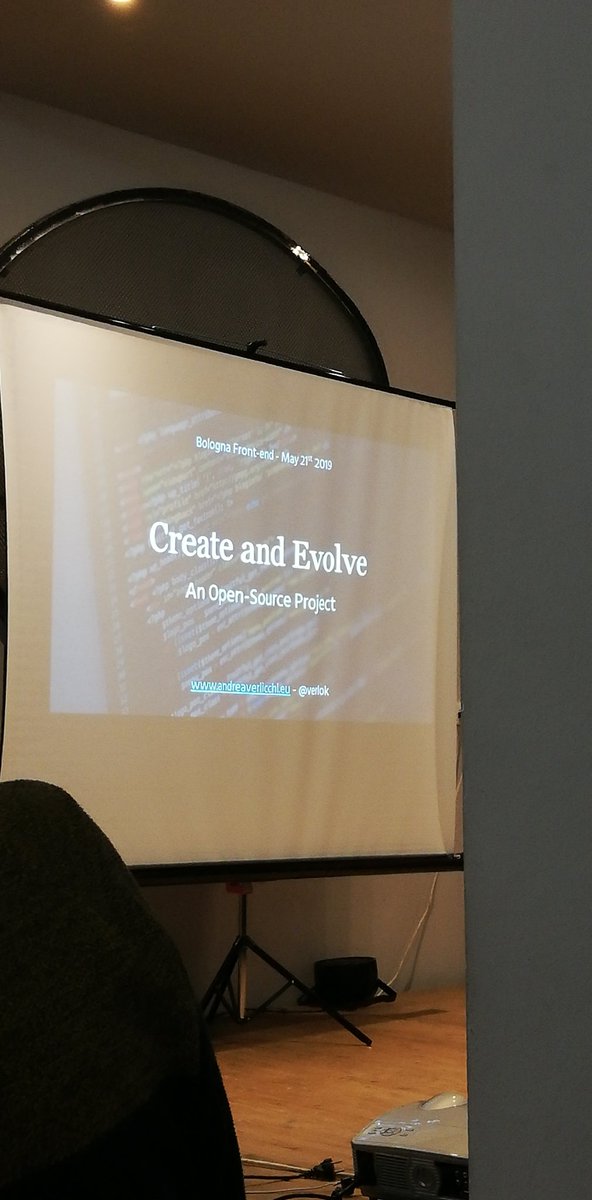 How to create and evolve and open-source project by #meetup <a href="/verlok/">Andrea Verlicchi</a>