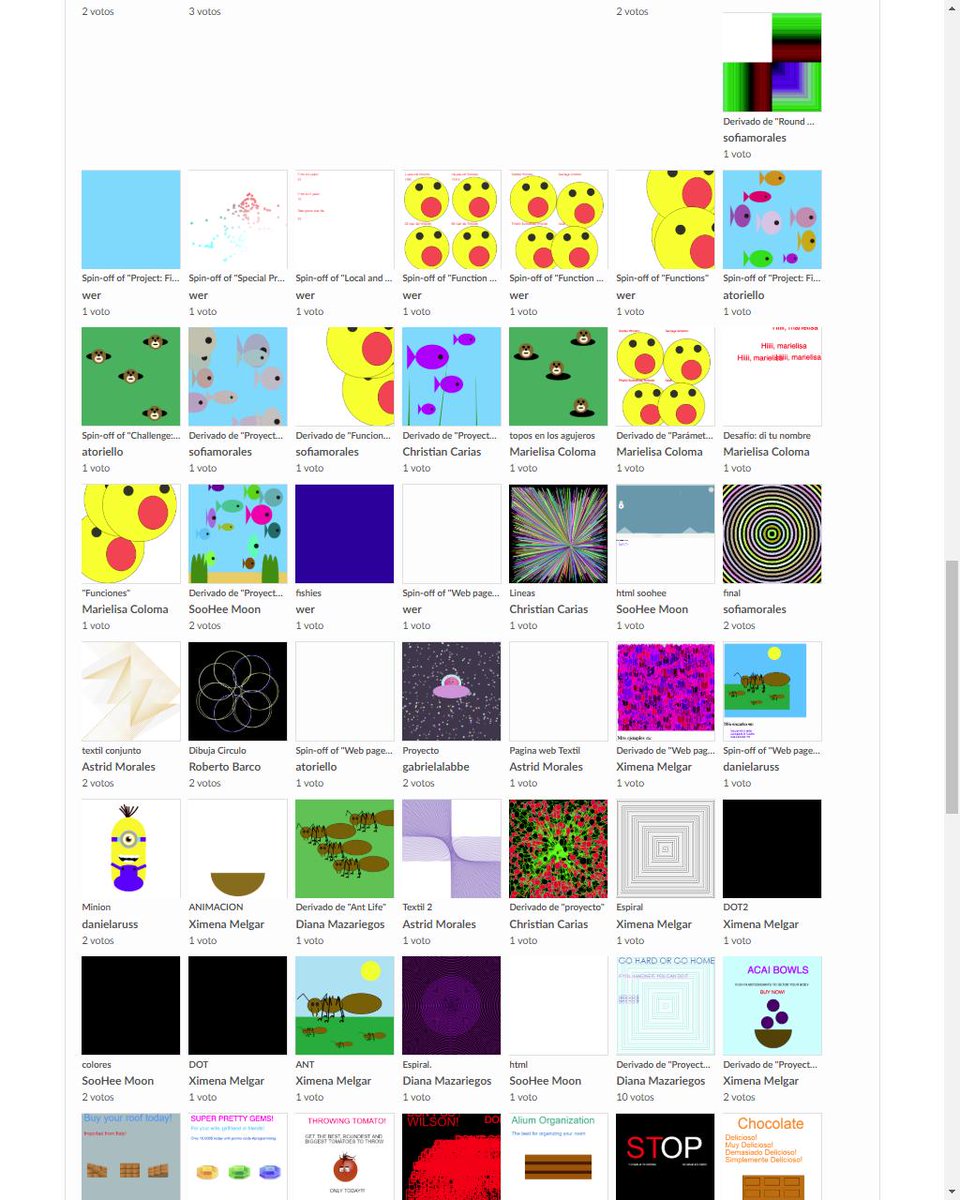 litomd's tweet image. Una muestra de lo que mis alumnos trabajaron en Diseñando en Código este bimestre, usando @khanacademy #JavaScript y #ProcessingJS