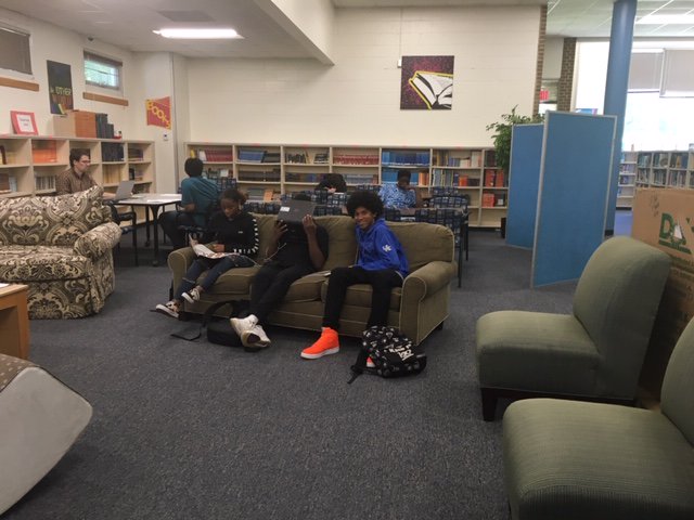 githensreaders's tweet image. Raiders hard at work. Ms. Hall's class makes it look easy. @dpsnclibraries #wearedps #onlynikkibnz