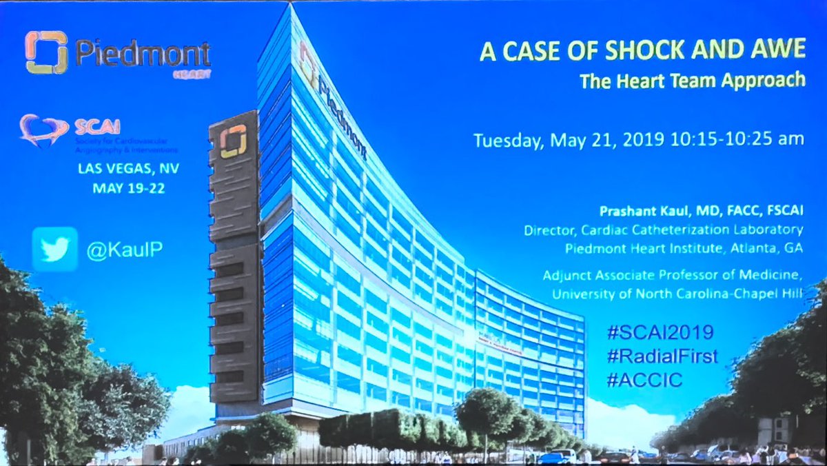 willsuh76's tweet photo. #SCAI2019 Cath Lab Boot Camp #HeartTeamApproach 
@KaulP on A Case of Shock and Awe - cardiac arrest patient placed on VA ECMO. Mechanical valve frozen leaflet. #HeartTeam decision to try something new. 1/n https://t.co/0PFJZ5F8wJ