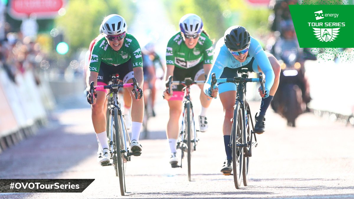 What a race! Another strong team performance by Brother-UK Tifosi 
🥇 <a href="/BecksDurrell/">Rebecca Durrell</a> 
🥈 <a href="/jltindley/">Jo Tindley</a> 
🥉 <a href="/annahendersonxo/">anna</a> 

<a href="/TourSeries/">The Tour Series</a> #OVOTourSeries #PoweredByOnForm