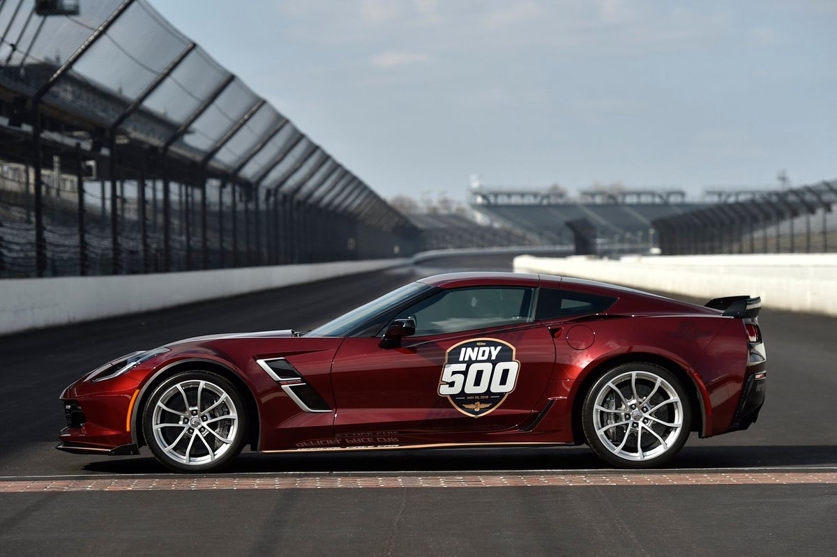 SpeedwayChevy's tweet photo. It's almost time for the big race here in Speedway and we think the 2019 Corvette Grand Sport Pace Car is GORGEOUS! Are any of you going to the race this year?? 🏁 https://t.co/Crkb4t7Gvi