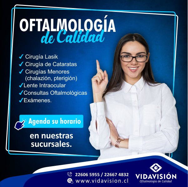 vidavision_cl's tweet photo. Agendar su consulta de Lunes a Viernes es fácil y rápido.
Horarios de 8:30 Hrs. a 19:00 Hrs. 
Agende su consulta en https://t.co/OMuko5koiR o llamando a 22667 4832 / 22606 5955. https://t.co/0SVu7BSSTW