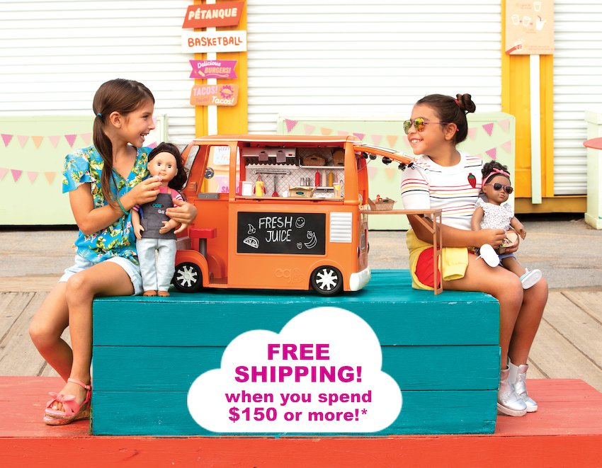 FREE SHIPPING. Limited time only. On orders $150 and over. Ends 29 May AEST. #ourgenerationdolls #freeshippingaustralia #ogdolls #childrenstoys #kidstoys #toys #dolls #18inchdolls #ourgeneration #toysaustralia