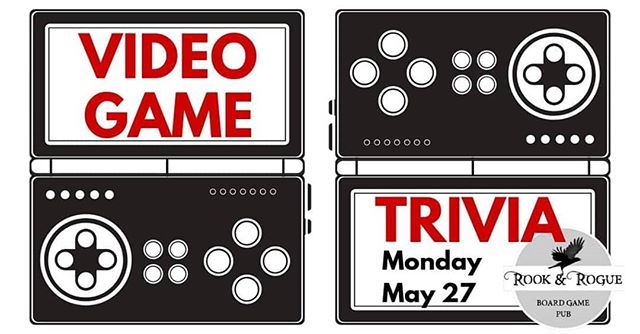 rookandrogue's tweet photo. Thanks to everyone who came out for a super fun trivia last night! Now you've got ALL week to prep for next Monday's themed Video Game Trivia, hosted by our very own Jeremy Hatfield! It's the studying you always wanted to do, so get to it! 😉🎮 .
.
.
#pubtrivia #trivia #videog… https://t.co/CHLrQQcW0l
