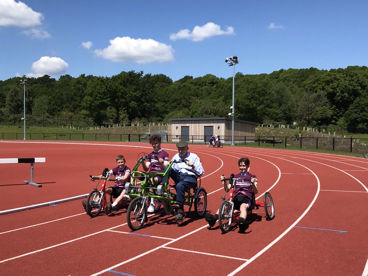 WFASurrey's tweet photo. Fantastic to see the @homeinstead Senior Care Elmbridge &amp; East Spelthorne cycling team in action at the @WSportsbox today &amp; to hear all their stories about when &amp; where they learnt to cycle #DementiaActionWeek @ActiveSurrey @CyclingProjects @DementiaUK @smcfad21 @SportsMemKate https://t.co/wQWS7UU5El