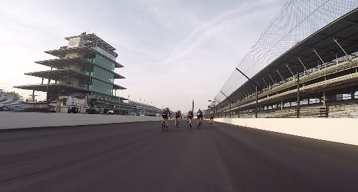 DaveFurst's tweet photo. As powerful as driving 230mph is at IMS, pedaling 30mph at 7am is equally as peaceful for @TonyKanaan. It was another ride of a lifetime for the #Indy500 champ and his "team." On the News at 5, tonight on @rtv6. #Trackside6 https://t.co/QfcSfpjl62