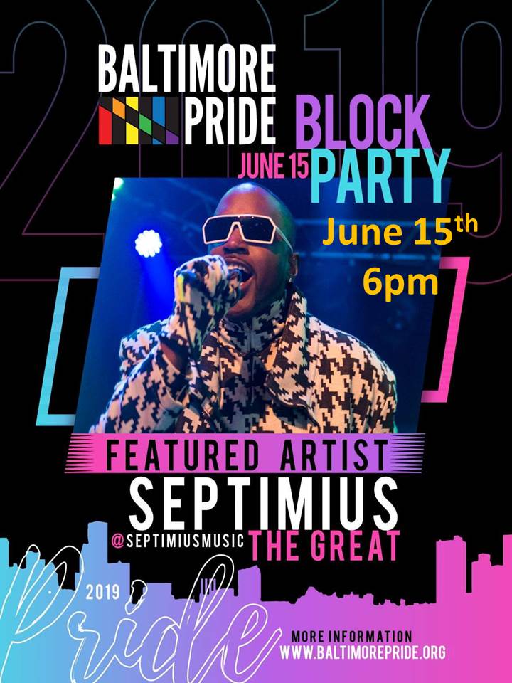 Septimiusmusic's tweet photo. Live at Baltimore Pride on June 15th @GLCCBPride #septimiusthegreat #baltimore #indiemusic #indieartist #newartist #newmusic #grammywdc #edmlifestyle #edmblogger #hiphopblog #hiphop #blockparty #baltimoreblogger #baltimoregaypride #gaybaltimore #gaypride2019 #gaypride https://t.co/SZ8ErrUuQu