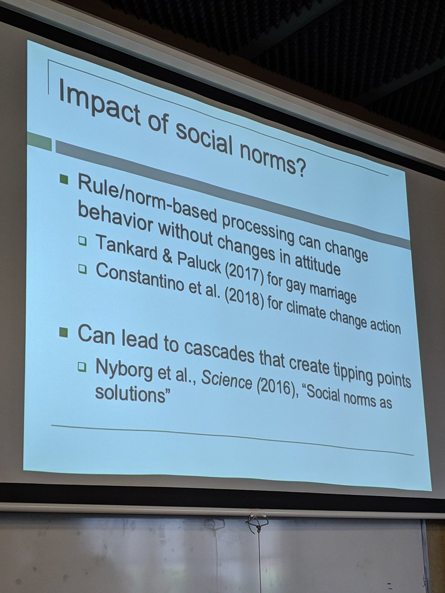 sfiscience's tweet photo. Social #norms are compression algorithms that enable us to make less energy-intensive #choices.
"What is everyone else doing?”
(#Descriptive)
"What should everyone else do?"
(#Injunctive)
@elkeweber on how we think about #gaymarriage, #climatechange, etc.
#identity https://t.co/sHaZbmPnOZ