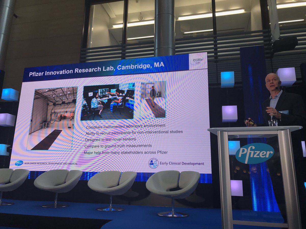 TKotomaki's tweet photo. Pfizer innovation Research Lab’ssa kehitetään digitalisia teknologioita joilla voidaan tarkasti seurata potilaan tilannetta ja esim kävelyn parantumista kotioloissa kliinisten tutkimusten aikana #pfocus2019 @PfizerSuomi https://t.co/RUptkV5ZAD