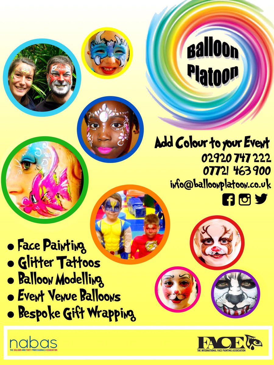balloon_platoon's tweet photo. My NEW business leaflets hot off the press 🔥👌🏻😉 #newleaflets #balloons #facepainting #newdesign https://t.co/wSWJxF5HOM