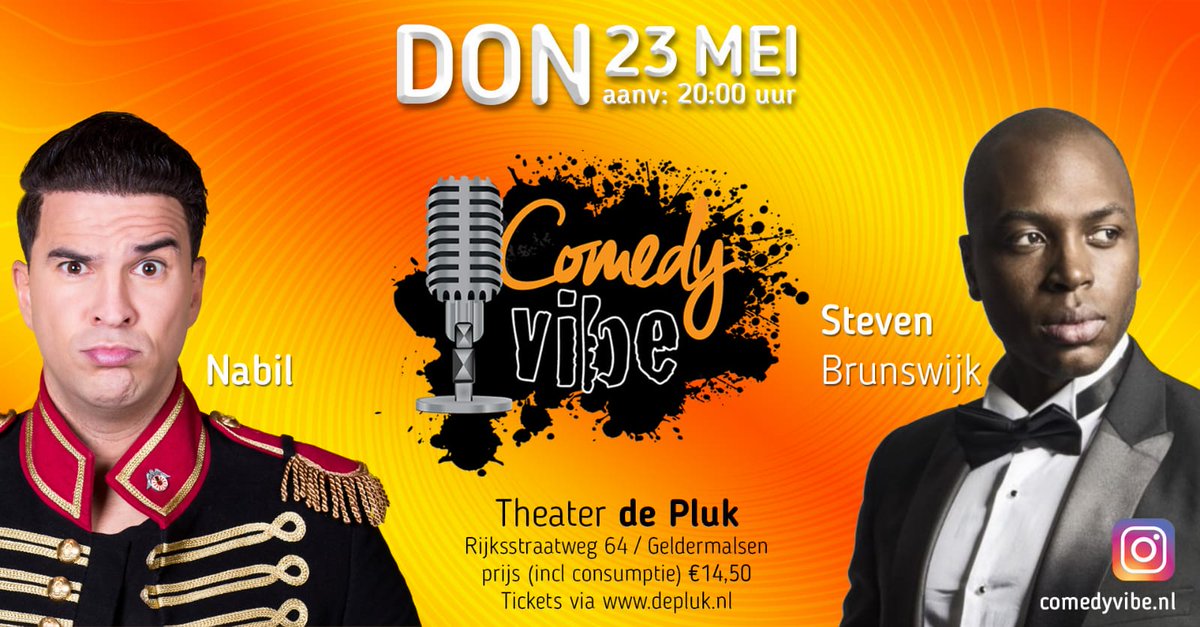 Kaarten voor donderdag, wees er snel bij!! depluk.nl #cabaret #depluk #geldermalsen