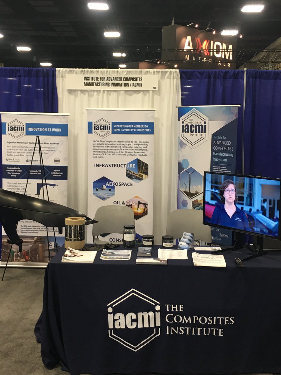iacmihq's tweet photo. Come visit us this week at #SAMPE2019! You'll find IACMI at Booth P46. https://t.co/e5KSujWQqX