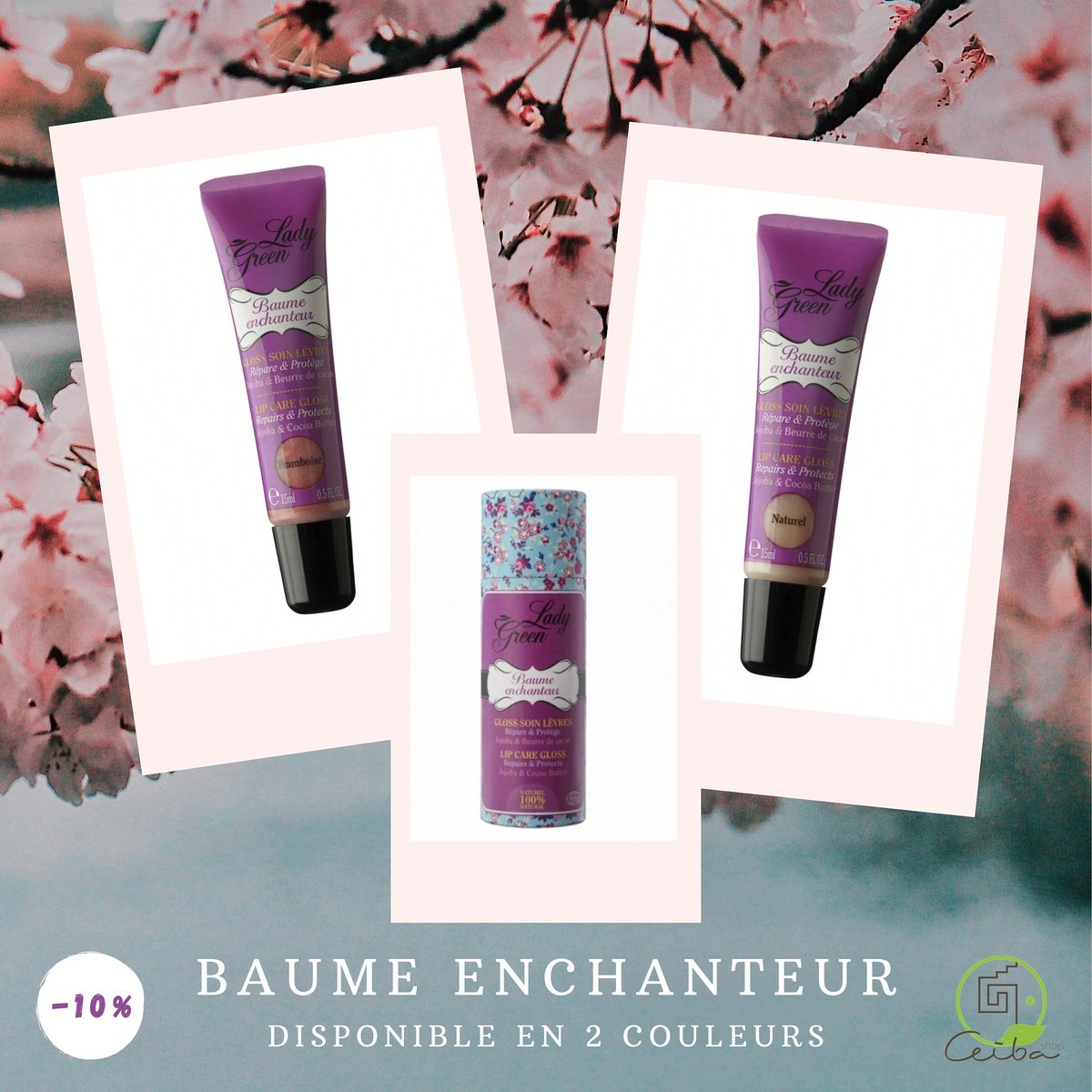 ceiba_shop's tweet photo. Un gloss ultra glamour pour réparer et hydrater tout en sublimant vos lèvres naturellement !

Existe en deux couleurs : naturel ou framboise pour varier les plaisirs selon vos tenues et votre humeur.

#cosmetiquebio #naturelover #naturel #ladygreen #crueltyfree #beautebio https://t.co/EwAJpWtio8