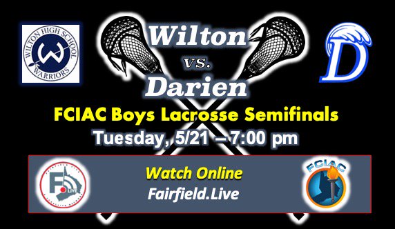 locallivenet's tweet photo. It's the FCIAC Boys Lacrosse Semifinals today: Wilton takes on  Darien at 7pm. Watch it live at https://t.co/tXxOmDiMKd @wilton_warriors @WiltonAthletics @dhslacrosse @wilton_boyslax  #CTLax #CTYGLax #Lac #FCIAC @fciac  @gowiltonlax @DHSbluewave  @DarienHSCT @wilton_warriors https://t.co/hxomQAnynP