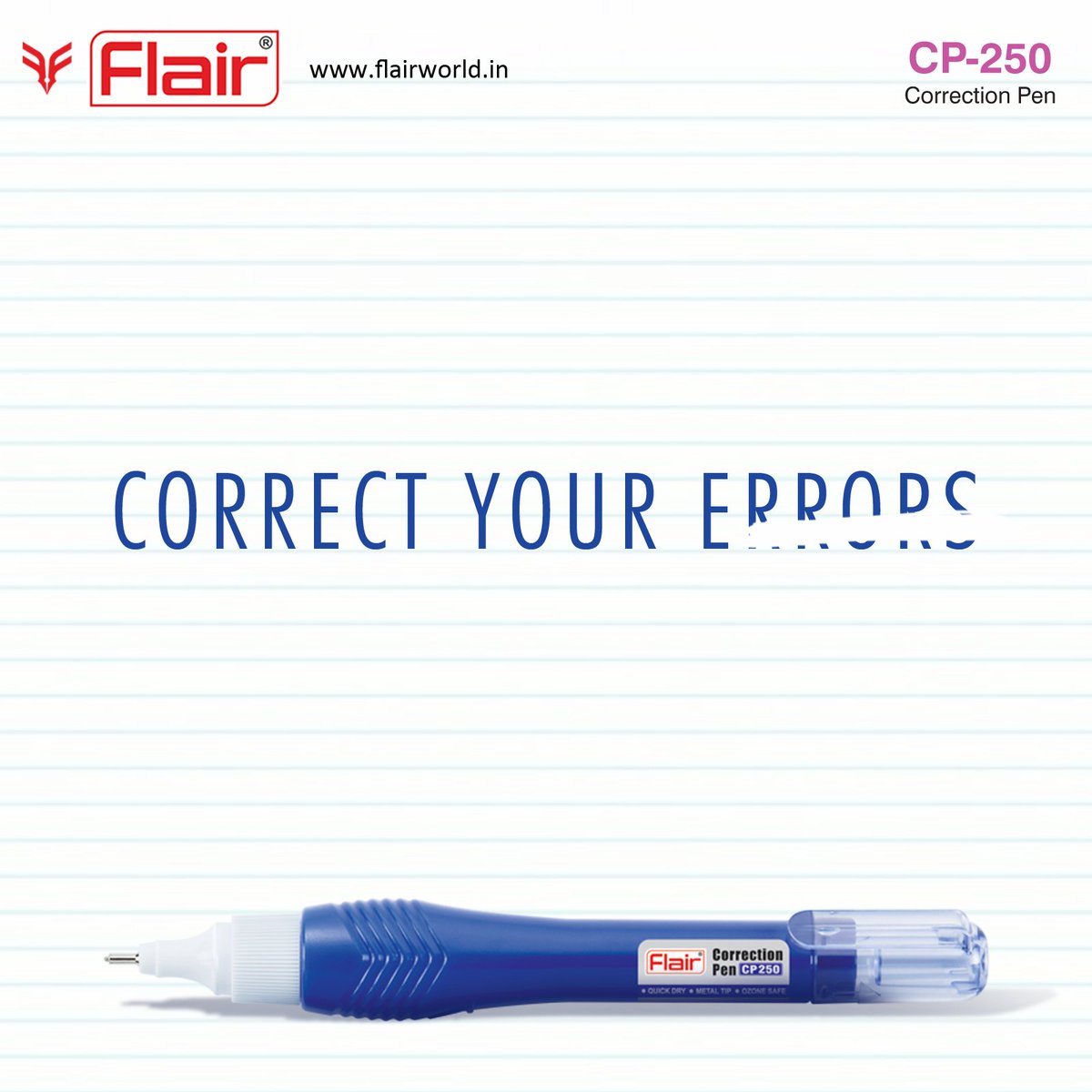 flairworld_'s tweet photo. Don't hesitate to make errors,if one has a Correction🙂
#flairworld #flairpens #correction #pen #quickdry #whitenerpen #metaltip #ozonesafe #correcter #easyerase #writingcommunity https://t.co/qzKQQgCkSd