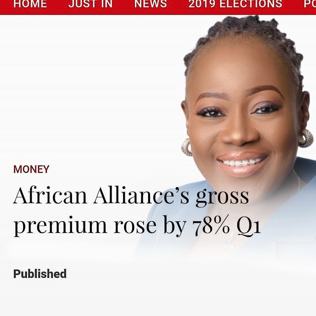 AAInsurancePlc's tweet photo. At @AAInsurancePlc, we are growing strategically & fast!
Our MD @funmiaomo speaks to @MobilePunch on the growth experienced in the first Quarter of 2019.
We are working to ensure that 2019 leads to more records.
Read more: https://t.co/wzhI2890MO
#AAOncheck #TuesdayThoughts https://t.co/6gNRUIcBIm