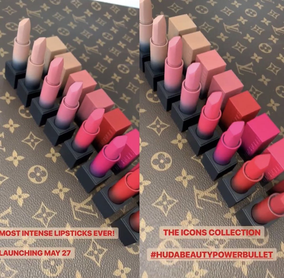 Trendmood's tweet photo. Who is ready for NEW SHADES ๐จ NEW! #IconsCollection Matte #PowerBullets ๐๐ By @hudabeauty maximum comfort, maximum pigmentation, cool and warm tones with a diamond shape tip which makes it easy for application 25 each. Online โก๏ธ MAY 27TH https://t.co/iRTnDcTcvm