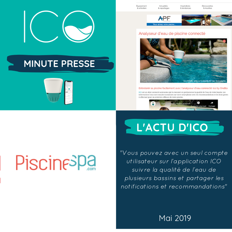 IcoByOndilo's tweet photo. C’est l’heure de la minute presse ! Notre petit îlot connecté ICO est à l’honneur chez PiscineSpa.
L’article est à découvrir ici :
https://t.co/yGqHQDMDOI
#ICO #Minute #Presse #PiscineSpa #Piscine #ICOmmunication https://t.co/N8iOwrLhgU