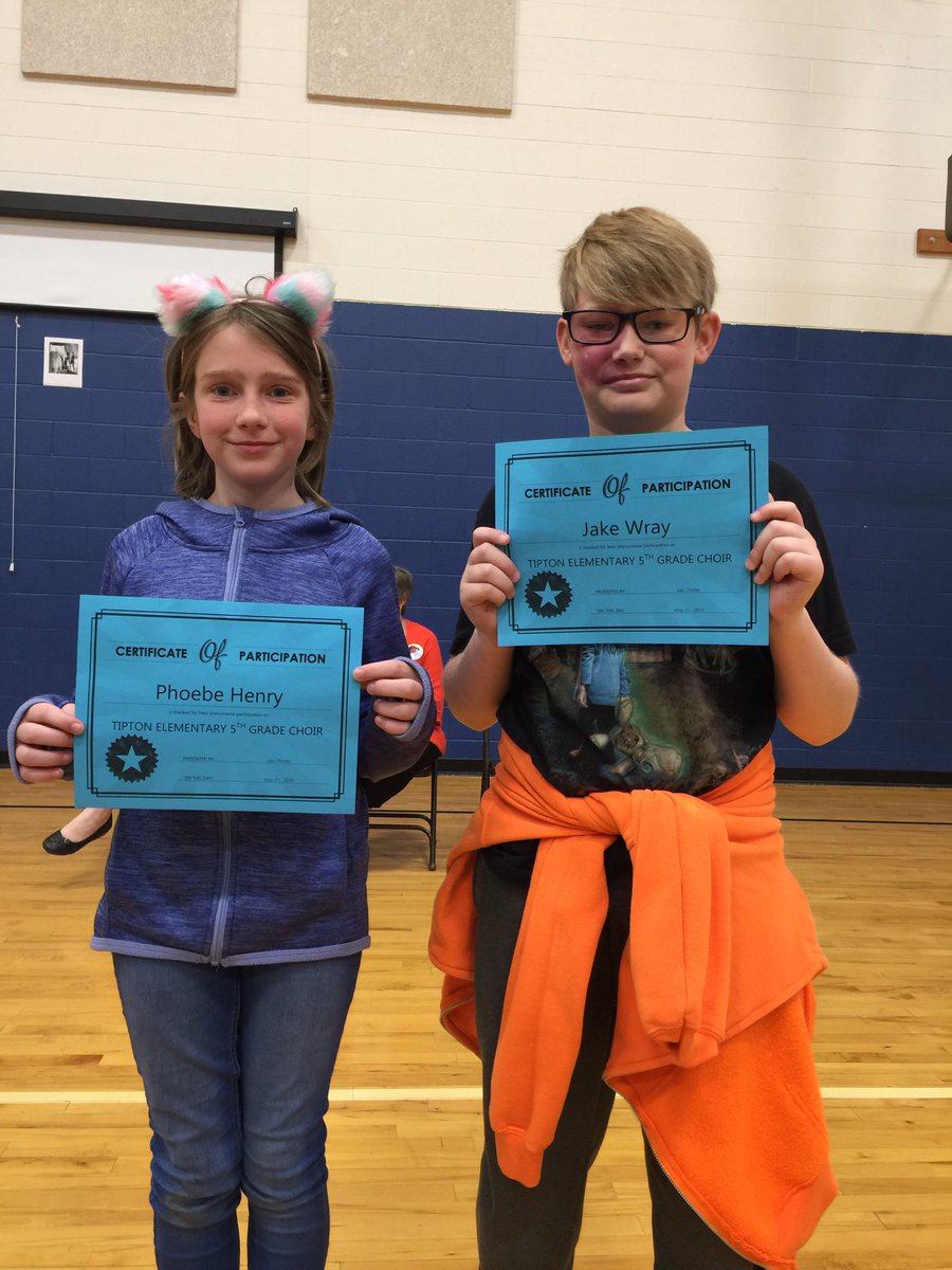 hend_jessica's tweet photo. First session choir awards! #tiptonelementary #TiptonPride https://t.co/yaSsieycTO
