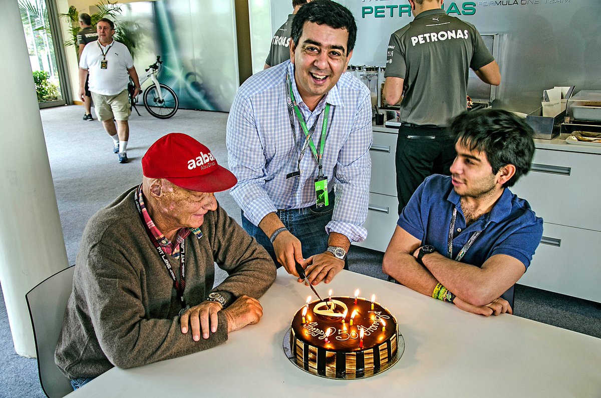 A memory I will always cherish &amp; my best bday present ever. Celebrating my 50th at the 2013 IndianGP with Niki &amp; my son ⁦<a href="/nikisorabjee/">Niki Sorabjee</a>⁩ (named after him).Thanks ⁦⁦<a href="/MercedesBenzInd/">Mercedes-Benz India</a>⁩ for this unforgettable day. #RIPNiki my biggest hero who I idolised since I was 13.