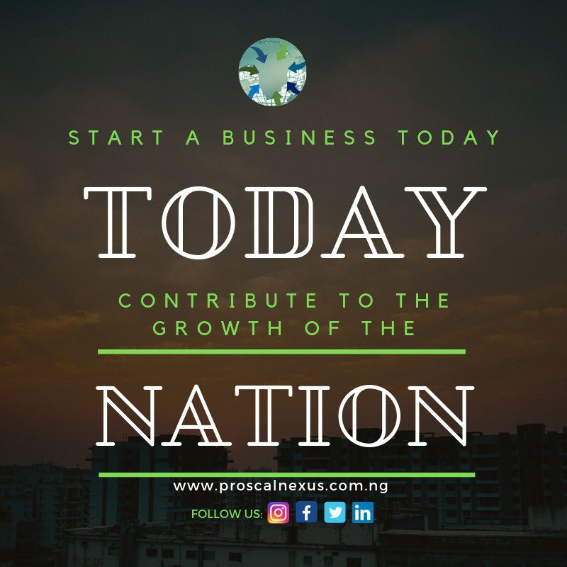 proscalnexus's tweet image. It’s on us all to collectively improve the economy of the country. Contribute your quarter by deciding to start a business; thus creating job opportunities. 

#ProscalNexus #LagosNigeria #PNLERP #LagosBusinessHub #Entrepreneur