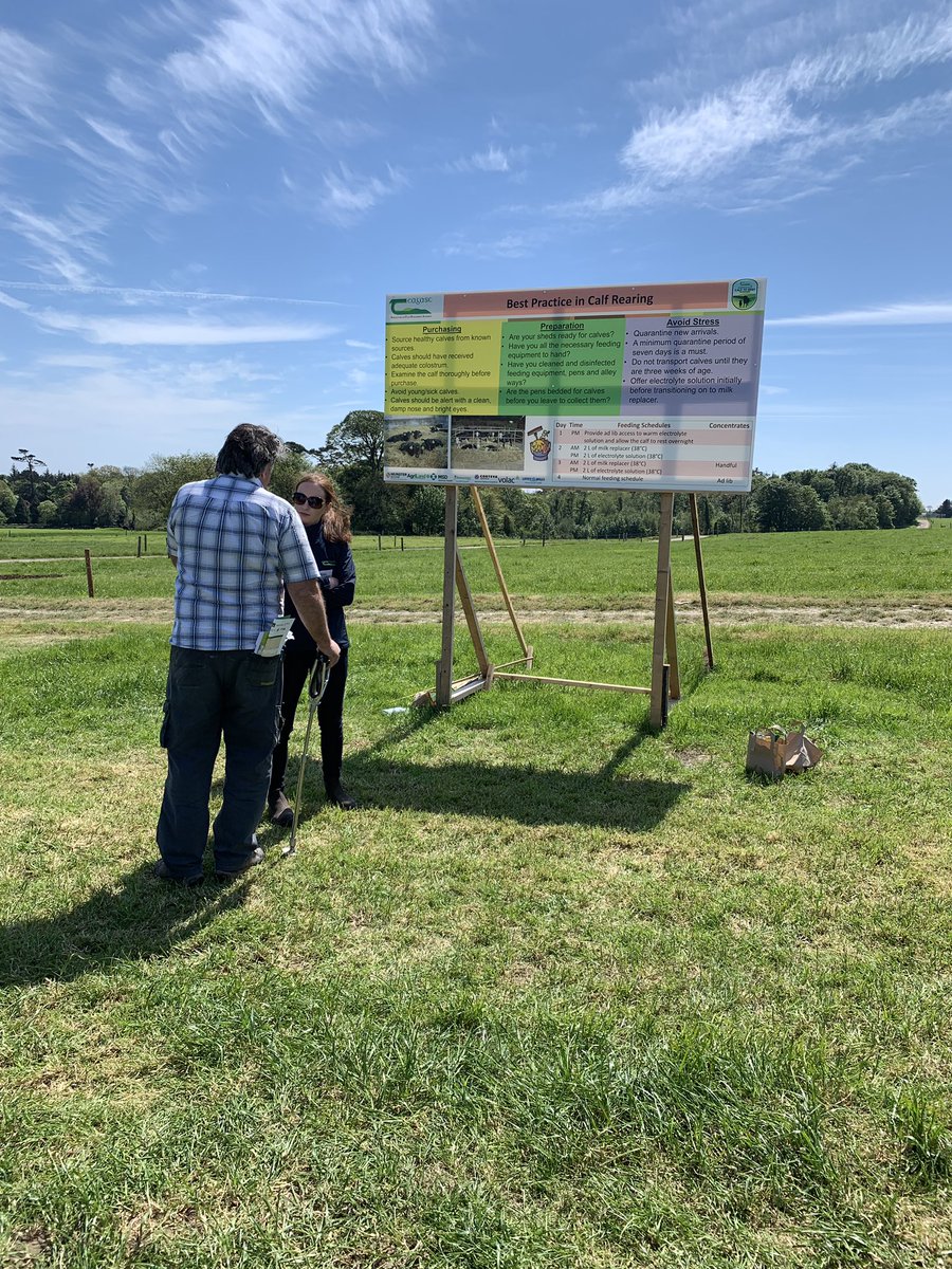 MeadhbhJohnston's tweet photo. Klara Mcgriskin @teagasc discussing best practice in calf rearing at the #calftobeef open day in Teagasc Johnstowne Castle https://t.co/Xw5l2Hz7Ql