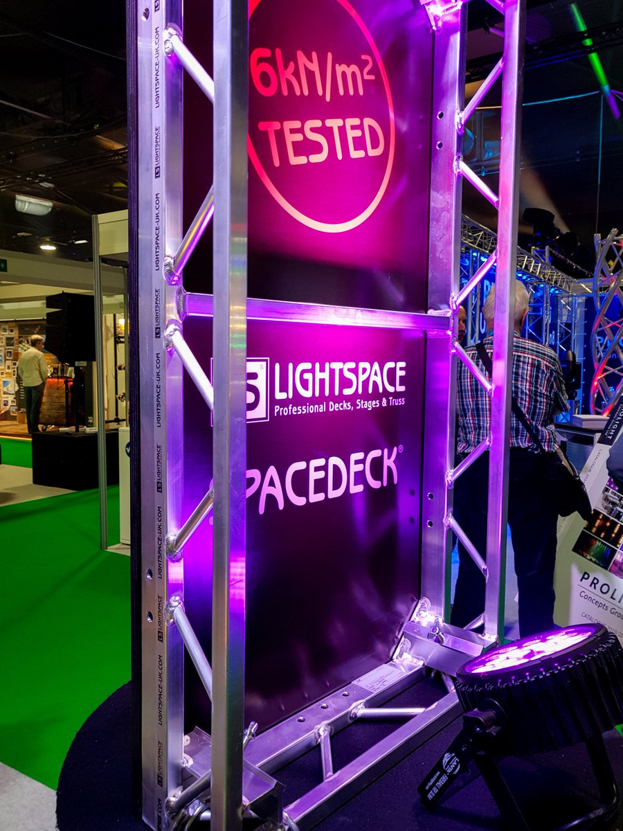 LightspaceUK's tweet photo. Last week we had an opportunity to attend Plasa Leeds Show with Lightspace staging.  Our stand was built with our products complimented by our other brands: @Lanta and @Rhino. Tell us what you think! https://t.co/6l7aNGBX9M