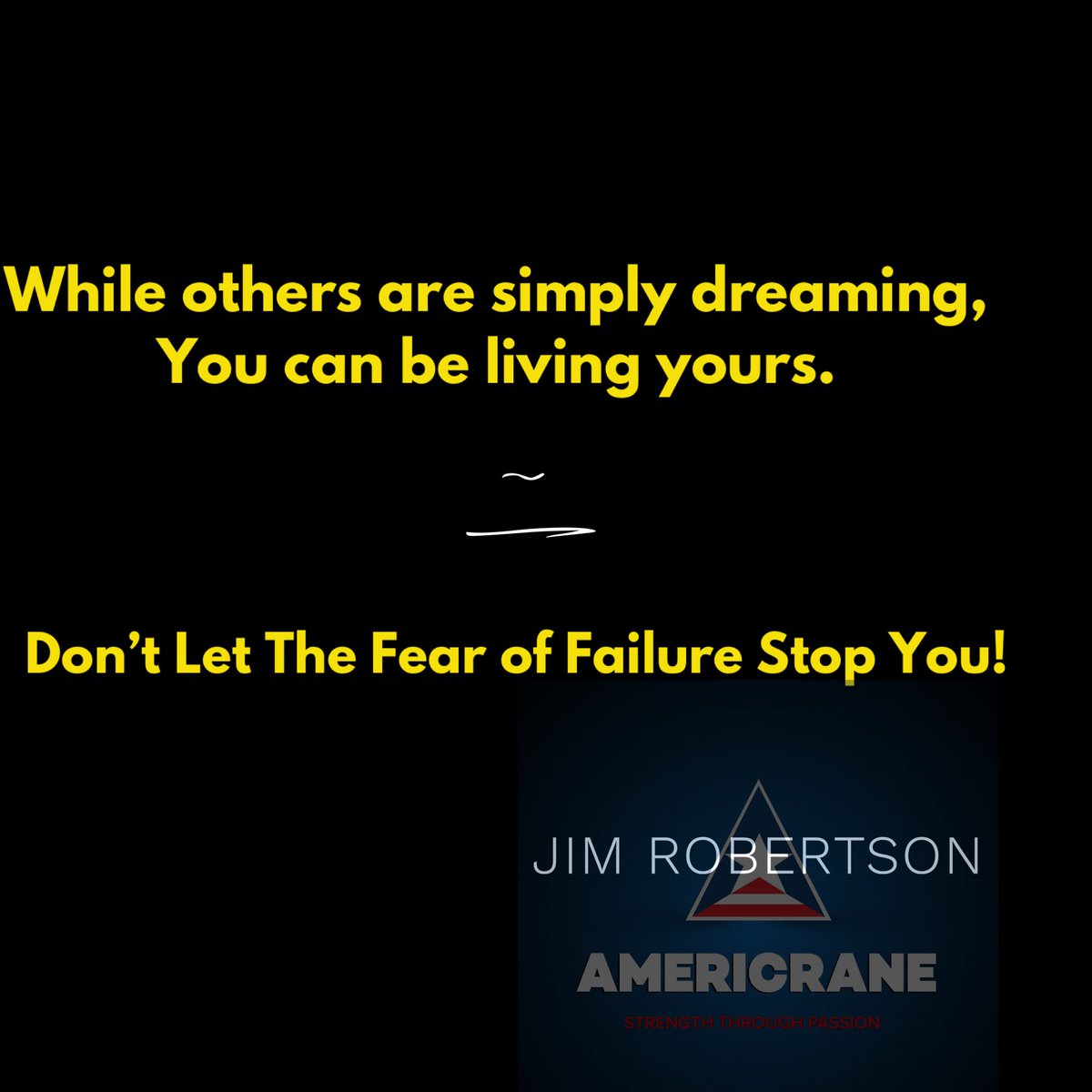 Americrane1's tweet photo. Monday Motivation. 
#americrane #alwayslookingup #strengththroughpassion #NeverQuit #dream #DreamBig https://t.co/7tZE7FUROj