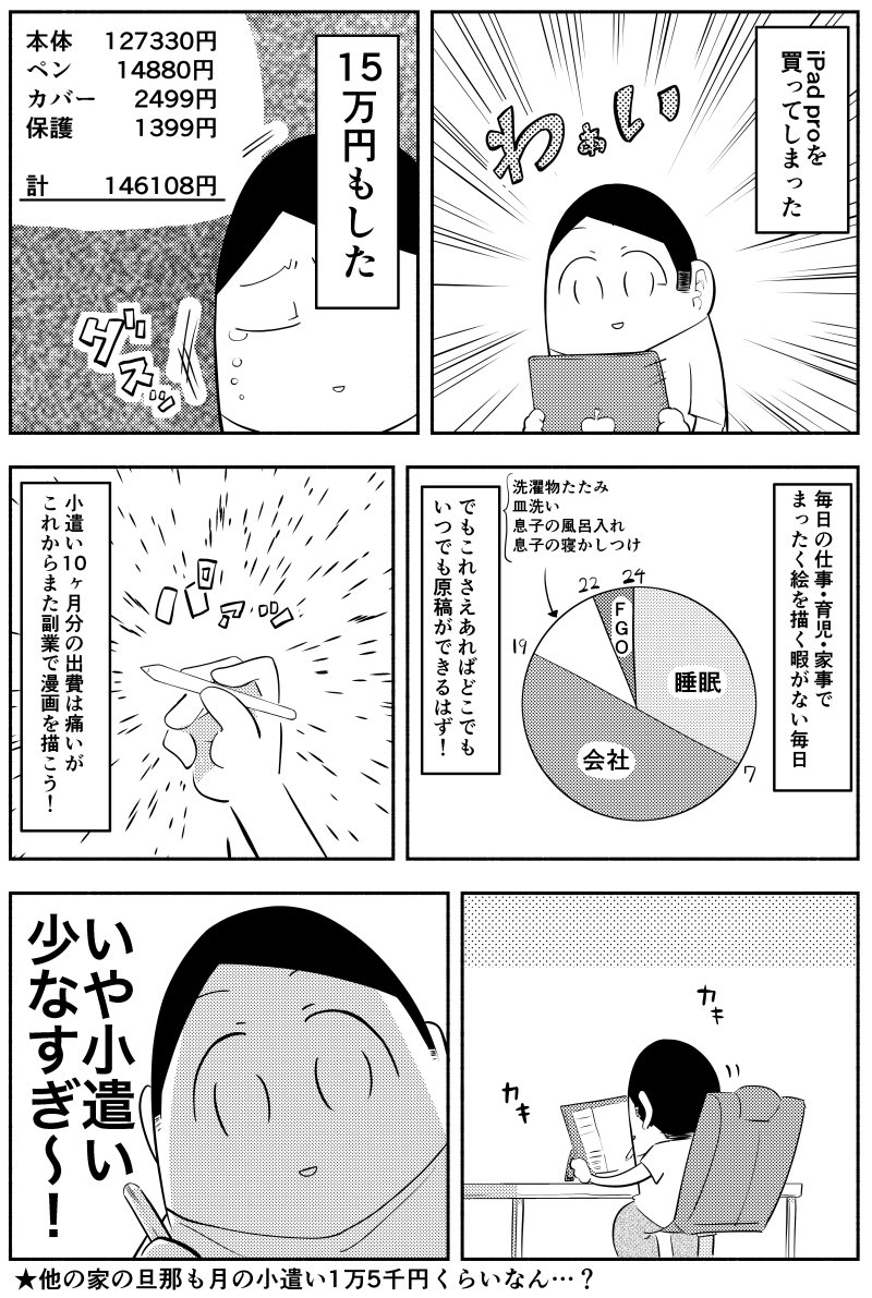 iPadを買ったよっていう漫画 