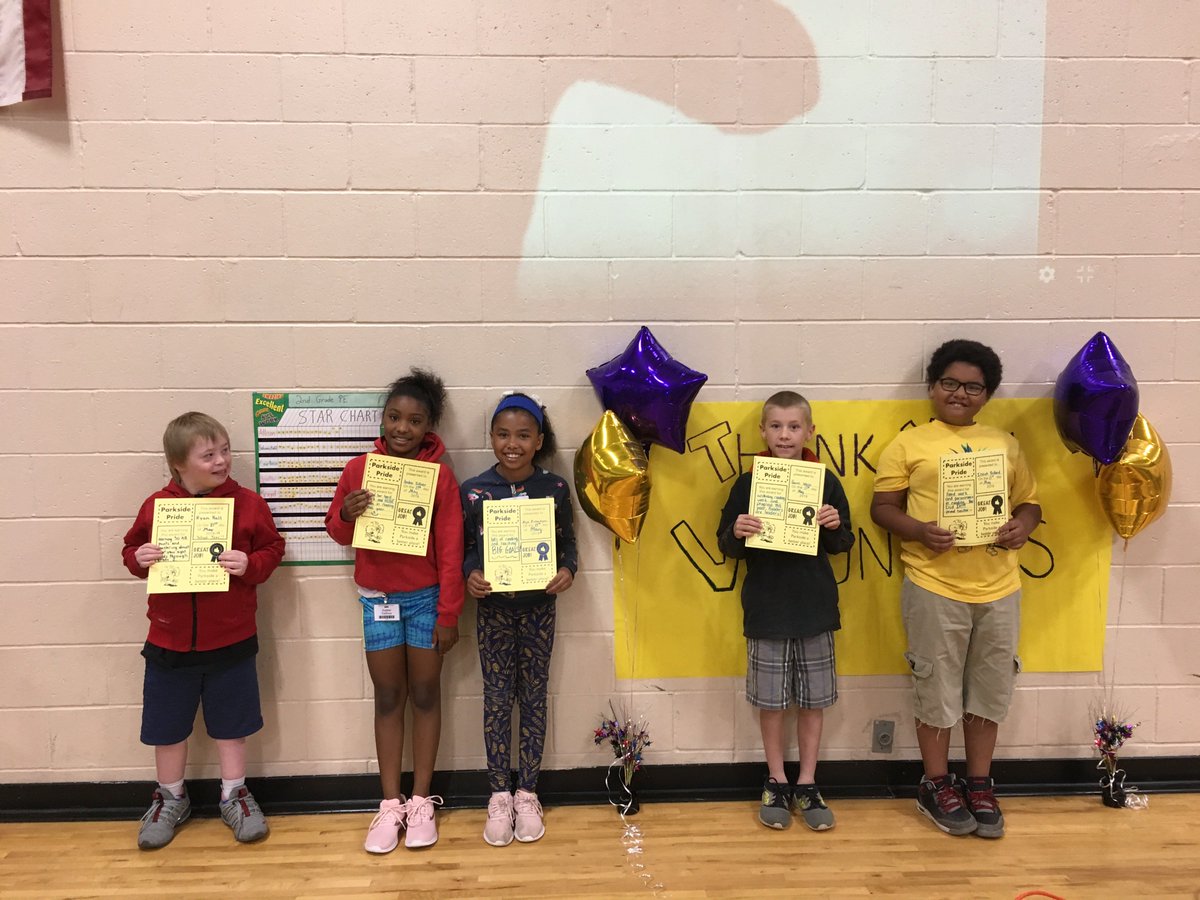 PS_MrK's tweet photo. We had a special morning meeting today! In addition to our student #ParksidePride awards, we also recognized some of our awesome parent volunteers! #GoEagles #BigEagleGrin https://t.co/OukgdjXsFN