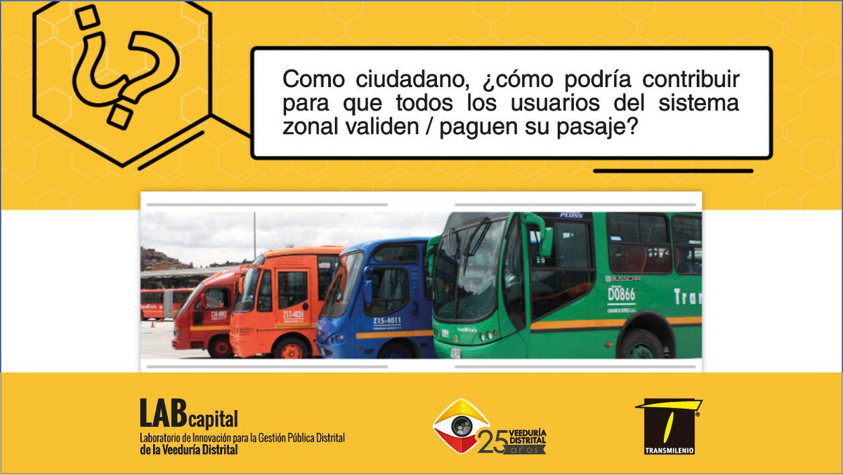 #SabiasQue Existe un reto de <a href="/TransMilenio/">TransMilenio</a> para que la ciudadanía valide/pague el pasaje componente zonal (buses de color verde, azul, naranja y vinotinto) del SITP. 
▶️Consulta este enlace y entérate de qué se trata bit.ly/2Huw7VI