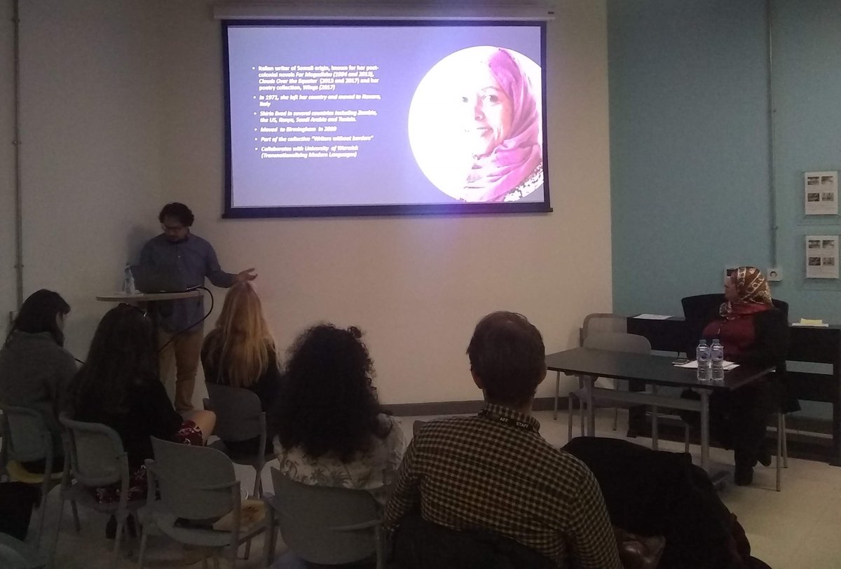 SwanseaUni_LTI's tweet photo. Dr Luca Paci @lucapaci from @SwanseaUni_LTI on #MultilingualWriting, Memory and (Re)construction in the Work of Shirin Ramzanali Fazel @SwanUniCOAH's #ResearchAcrossBoundaries conference @AHL_ResearchHub #BilingualWriters https://t.co/EH245UNoGf