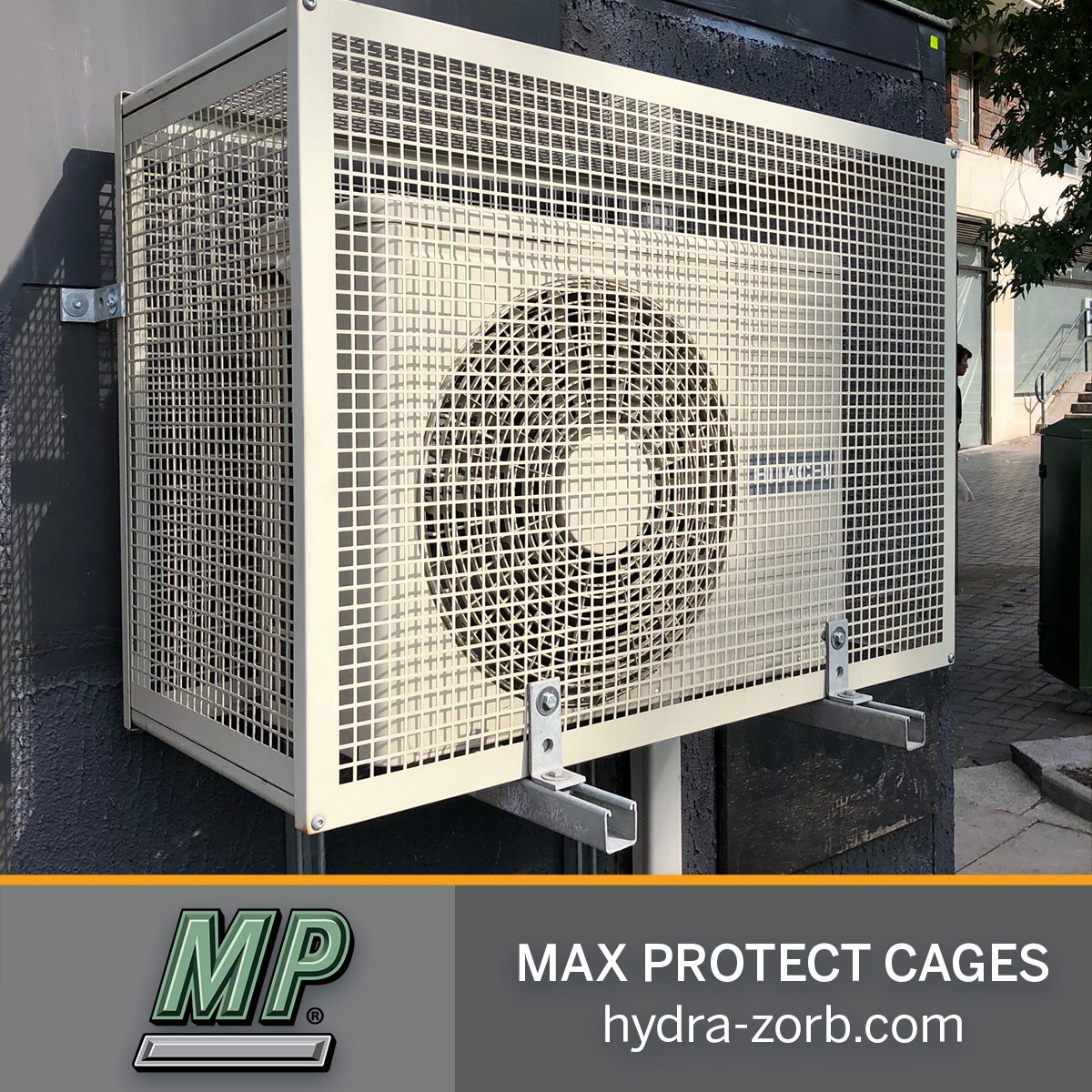 HydraZorb's tweet photo. Check out our Max-Protect Cage doing its job, protection, and aesthetics. Our Max Protect line of guards are a safe and long lasting solution to vandalism and accidental damage of mini-split units. Click link in bio for sizing

#HVAC #hvaclife #airconditioning #heatingandcooling https://t.co/OPGNwxLmgD