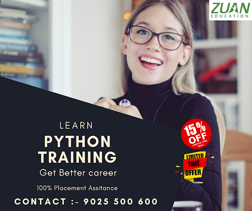 ZuanEducation's tweet image. Register with @ZuanEducation and Get better career!
Contact me to book the seat ☎️ 9025 500 600
visit us bit.ly/2VpCTjf
#pythontrainingchennai #pythononlinetraining #pythonprogramming #pythontraininginstitute #zuan_education #summeroffer #summerprofessionalcourses