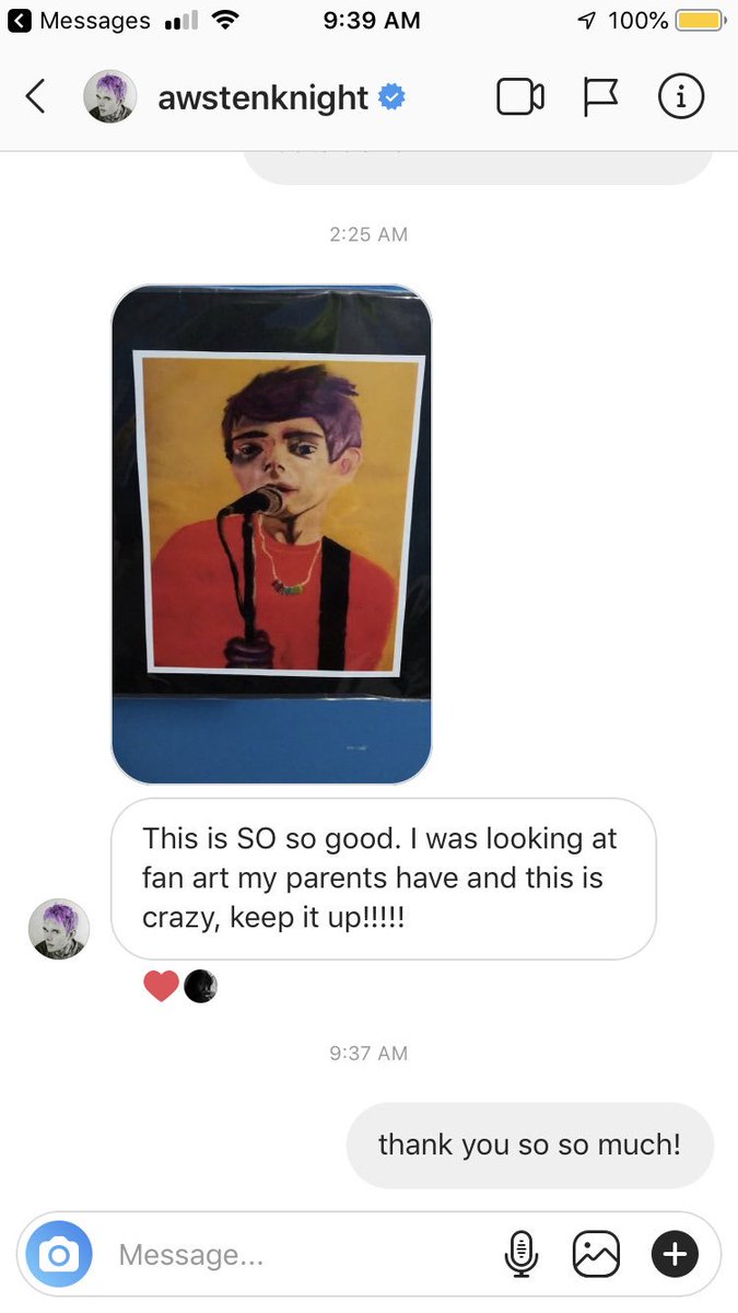 octobergloom's tweet photo. AWSTEN REALLY DMED ME ON INSTA IN LOWERCASE 
 I HAVENT DONE ART IN WEEKS BC I HAD NO MOTIVATION BUT HELL I'M GONNA PAINT SOME AWSTEN KNIGHT BC THE MAN INSPIRES ME AND NOW I KNOW HE SUPPORTS ME AND MY ART https://t.co/E71CONJUPb