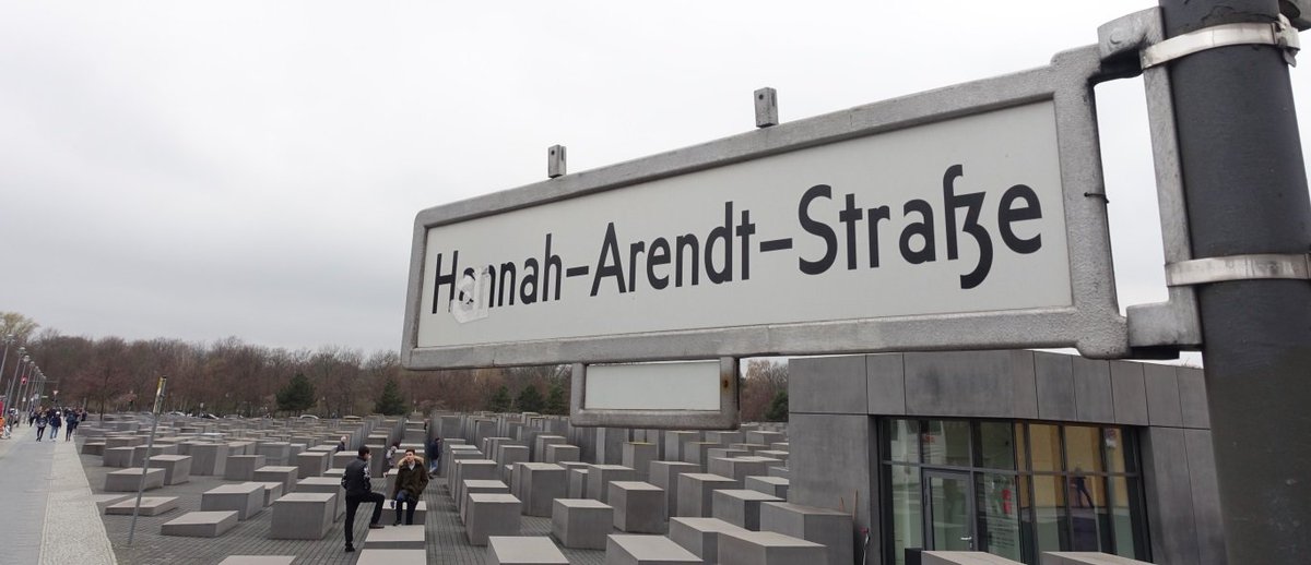 52\\ The Cora-Berliner-Straße intersects with the Hannah-Arendt-Straße, which also runs next to the Memorial to the Murdered Jews of Europe (and which is a parking space for tourist buses the day).