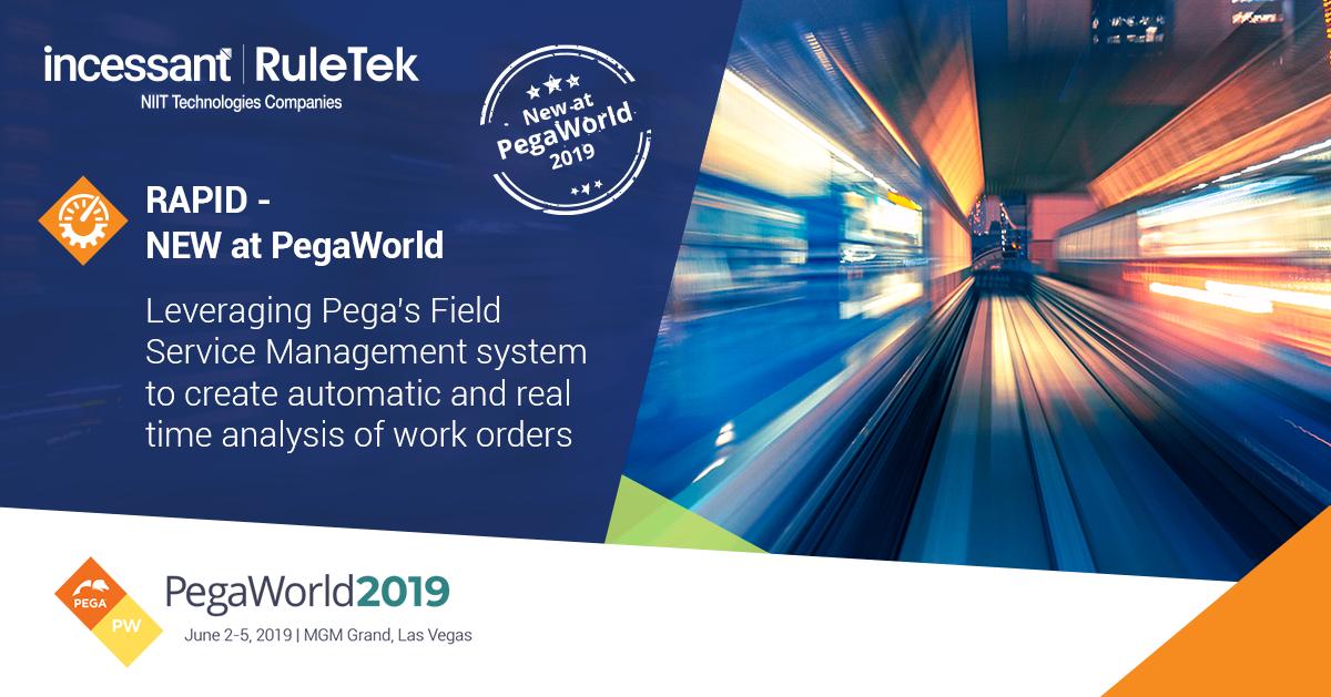 IncessantTech's tweet photo. Delighted to announce our new #RAPID solution at #PegaWorld. Single point solution designed to optimize the prioritization and dispatch of work orders. Book a demo today https://t.co/H2PRBAGecw

#incessanttechnologies https://t.co/lsQuO4Frd5