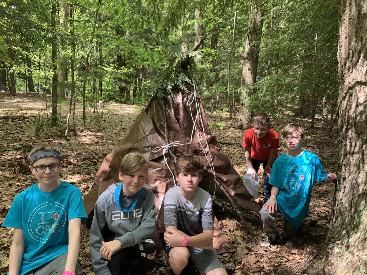 Mrs_Mochan's tweet photo. Building shelters in Wilderness Survival Class! #WeAreRiverside #Lamuth #WildernessSurvival #Shelters https://t.co/LfGnSj0joV