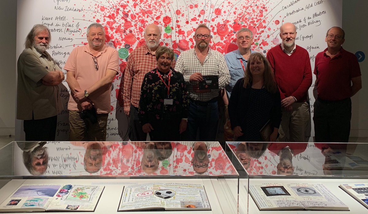StephenRPeake's tweet photo. Leading group of OU Photographers visiting our strategic partners @The_RPS for #TG089 and at @plasticpieces Mandy Barker’s moving, inspiring unmissable exhibition on ocean plastic. @OU_STEM @OU_EEE @GeographyOU @designopenuni https://t.co/8hKBcOEUdL