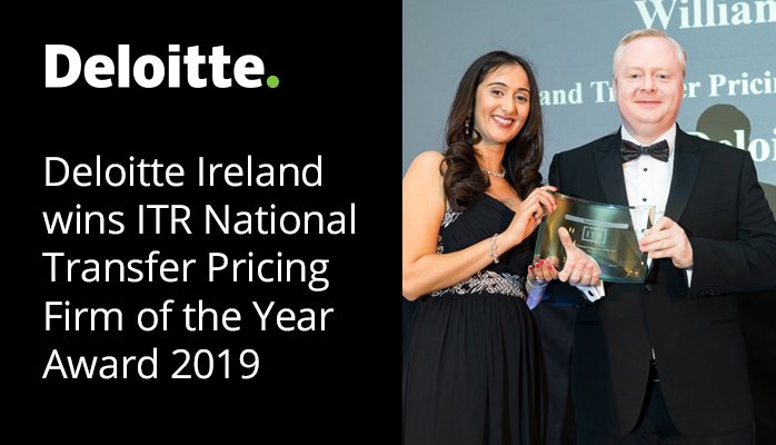 Deloitte Ireland wins <a href="/IntlTaxReview/">ITR</a> National Transfer Pricing Firm of the Year Award 2019. #TransferPricing #Leadership deloi.tt/2w8ffxm