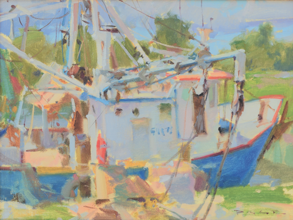 theartmag's tweet photo. When asked about the motivation behind his vibrant coastal scenes Colin Page says, that his children’s wonder is the wonder he wants to capture in his paintings. #chsarts #charleston 
https://t.co/o0VxZTUOkE https://t.co/1HtcAX3bO9