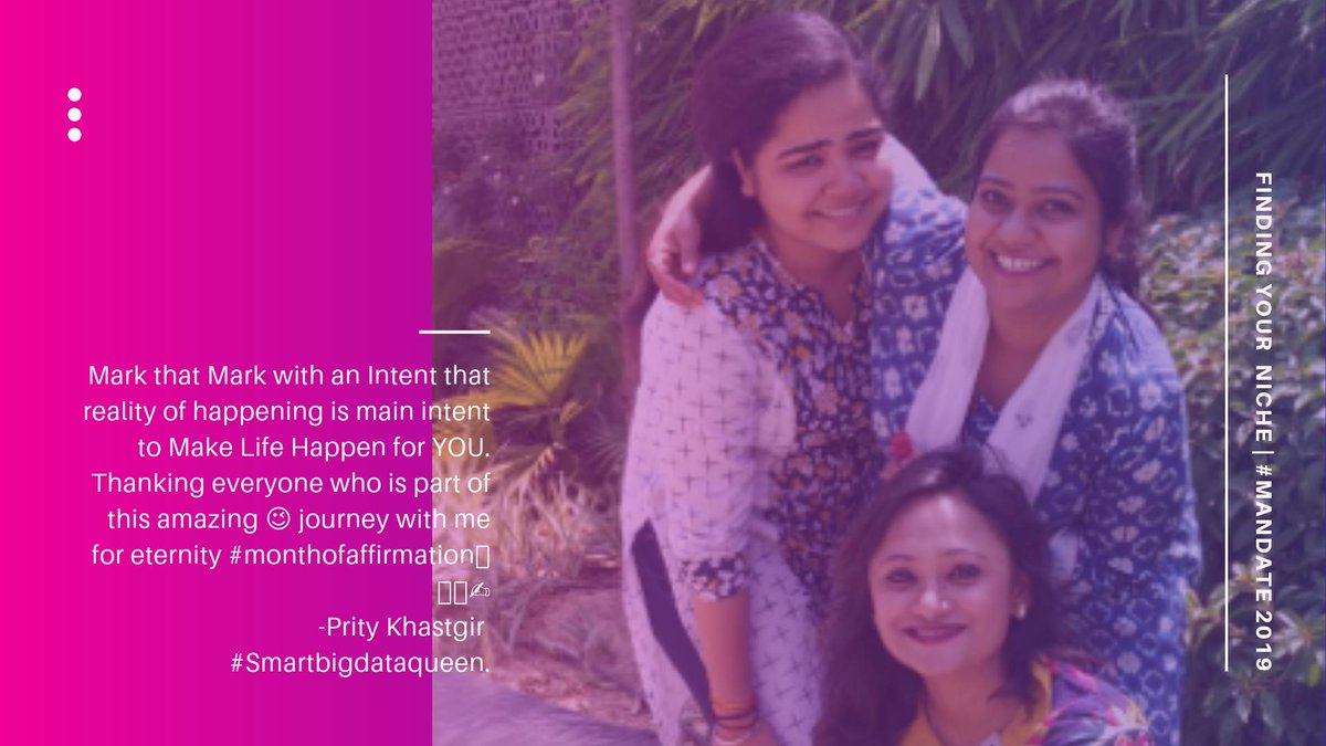 Iamdataqueen's tweet photo. Mark that Mark with an Intent that Reality of Happening is Main Intent to Make Life Happen for YOU. Thanking everyone who is part of this amazing 😉 journey with me for eternity #monthofaffirmation🧚♀🦄🙏🙏✍ #StrengthInNumbers #Intentisbelieve #Rightcontent https://t.co/5qJKyss5Mc