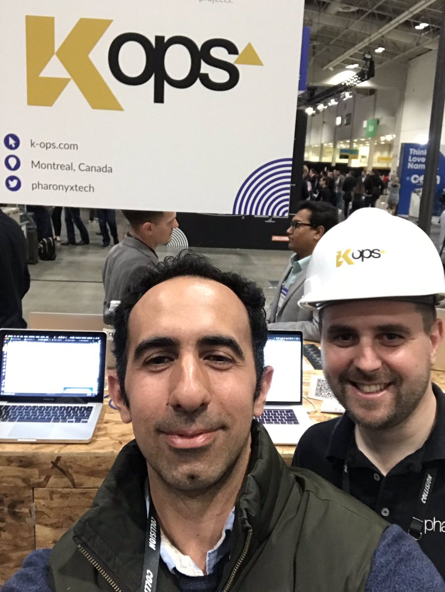 We are live with <a href="/PharonyxTech/">Pharonyx</a>! Construction platform for tracking progress with projects! To learn more visit k-ops.com #CollisionConf