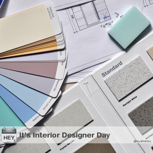 HeyWhatDay's tweet photo. It's Hug Your Interior Designer Day!
#InteriorDesignerDay #HugYourInteriorDesignerDay https://t.co/9SrFlD6lnM