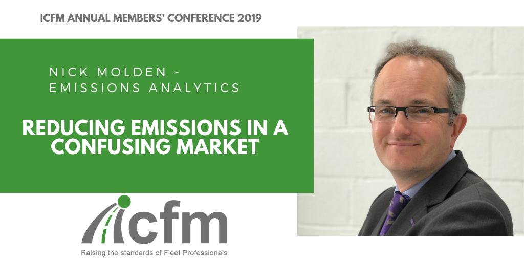We now welcome Nick Molden to the stage. Nick will be talking about reducing emissions in a confusing market.
