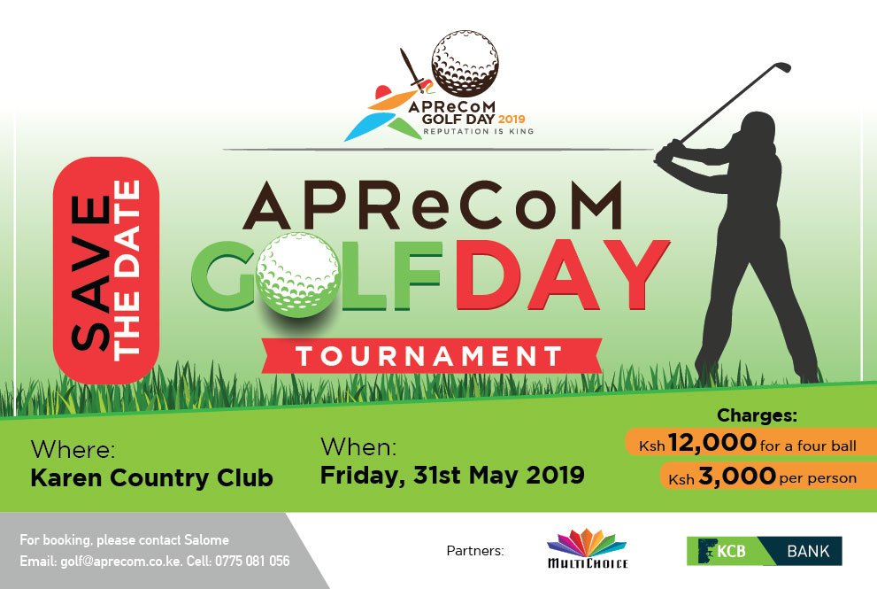You don't want to miss out. Bring your clients and Stakeholders to interact with major PR agencies in Kenya. #APReCoMGolf