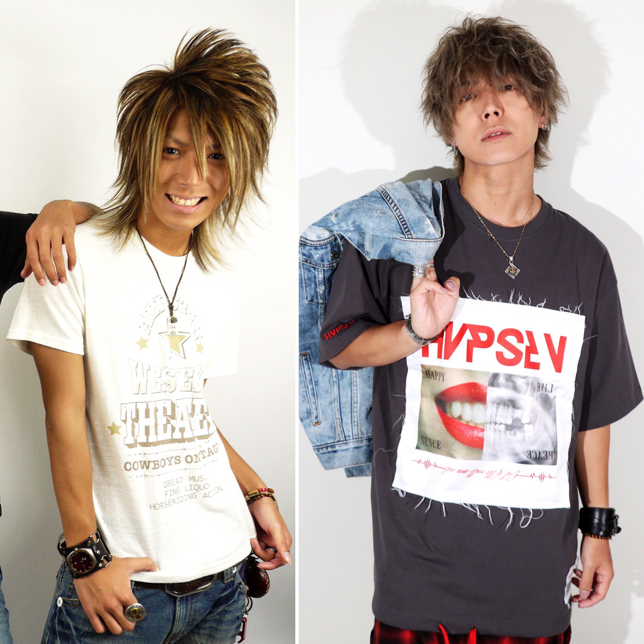 左のギャル男くんが着てるtシャツが人生で初めてデザインした服で彼の宝物なんだって Twitter Search Twitter