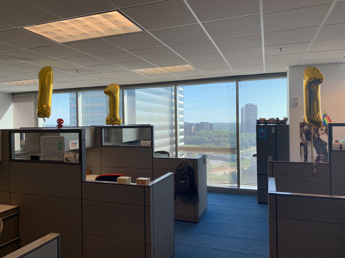 DMarcusAndrews1's tweet photo. @NamelyHR Happy 1 Year Anniversary to the Namely ATL Team🥳🎉🎊🎈 Look at all the 1️⃣’s #NamelyAtl #Namely https://t.co/0UBYKb6A23