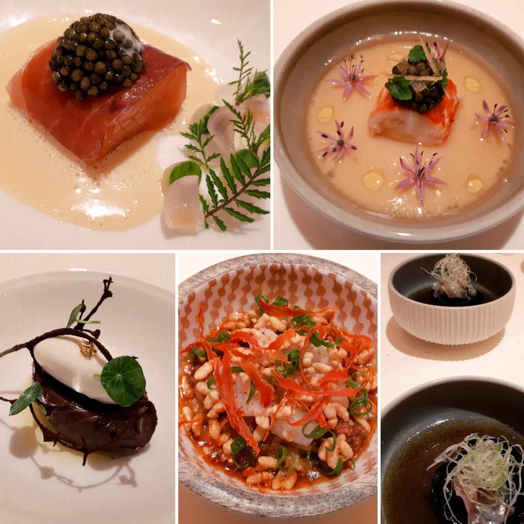 Signature dishes: 
‘Risotto’ and ‘Tortellini – black’ 
in a well-judged dinner by <a href="/keatingniall1/">Niall Keating</a>
<a href="/Whatley_Manor/">Whatley Manor</a> #MichelinStar